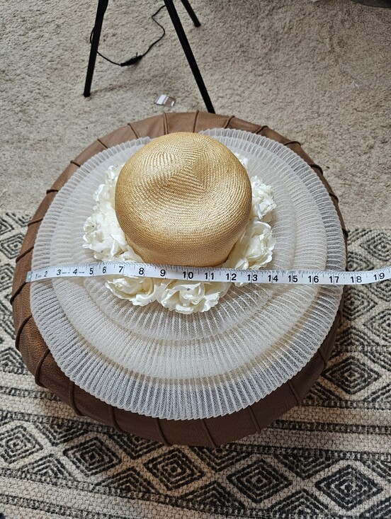 Vintage Vtg Jack Mcconnell Woven Floral Derby Hat main image 2